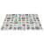 Folded double-sided foam play mat with alphabet and animal designs, 180x200 cm, Kétoldalas Habszivacs Szőnyeg 180x200 Állat/ábécé