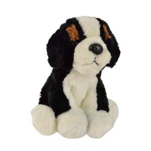 Plüss kutya #fekete-fehér 15cm