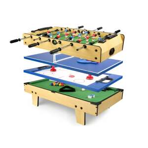 Leomark 4in1 többfunkciós Csocsóasztal 20x76x82cm #barna