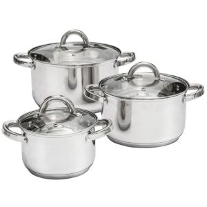 Ambition Berry 13 részes rozsdamentes acél edénykészlet - edények fedővel - Főzőedény & Sütőedény