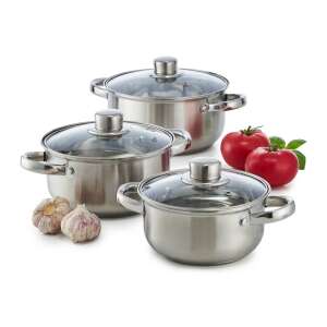 Domotti Promo pot set stainless steel 6 pieces (16,18,20 cm)