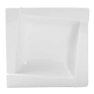 Ambition Kubiko négyzet alakú fehér porcelán tányér - Étkészlet