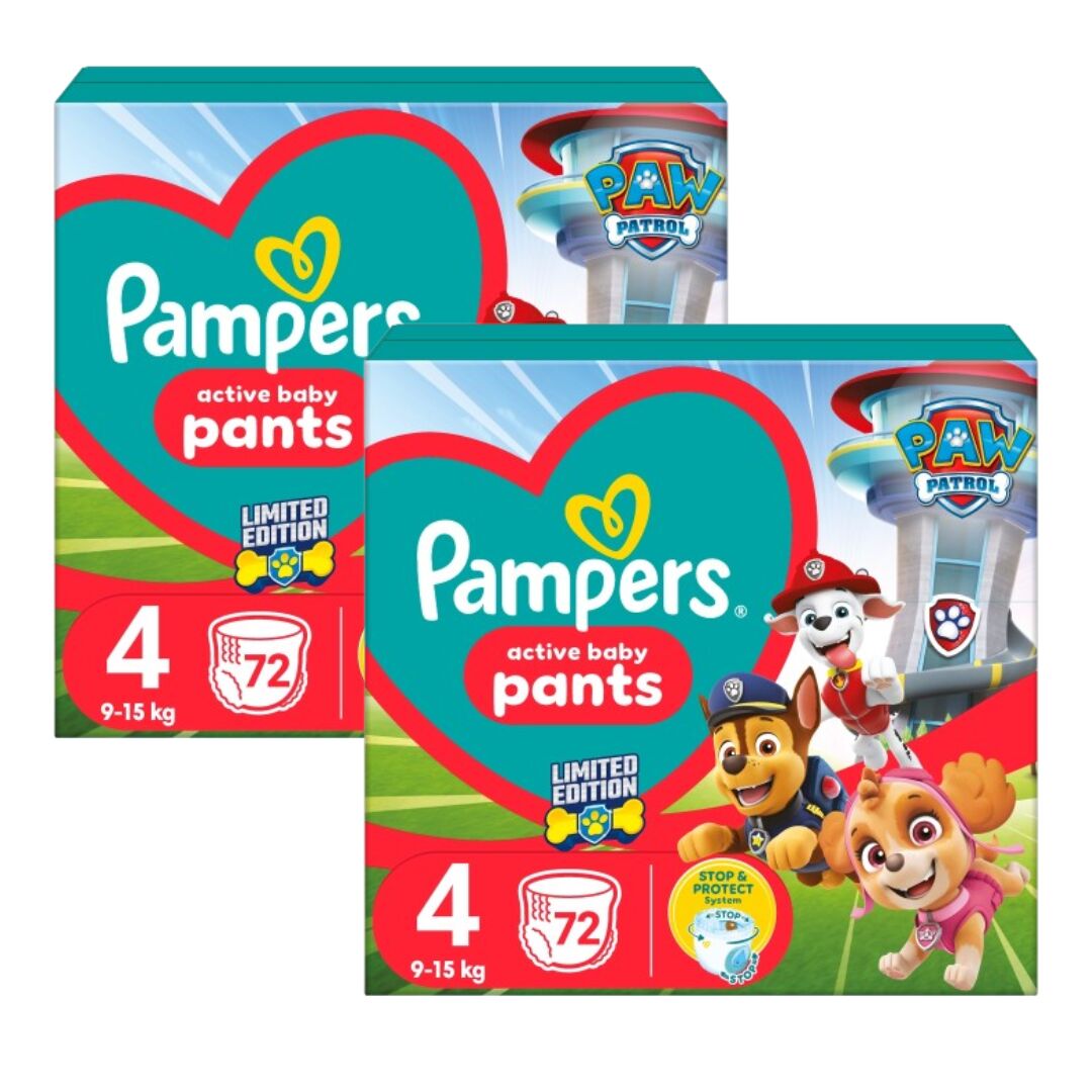 E-shop Balenie plienok Pampers Pants 9-15kg Maxi 4 (144db) Paw Patrol
