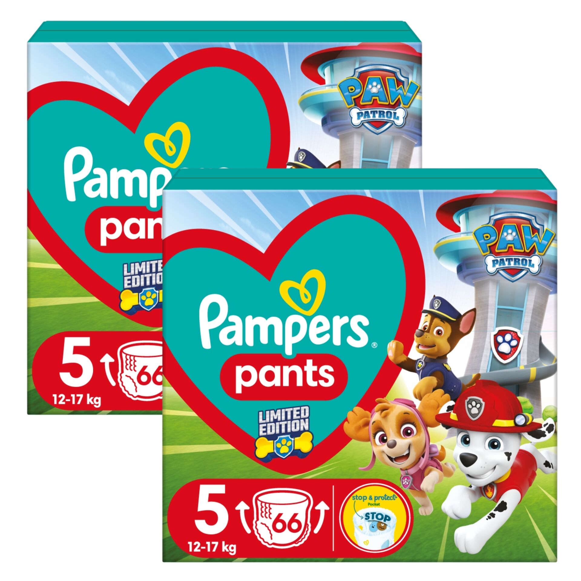Pampers Pants Bugyipelenka 12-17kg Junior 5 (132db) Paw Patrol