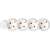White 4-way power strip with child protection