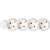 White 4-way power strip with child protection