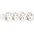 White 4-way power strip with child protection