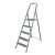 Létra 5-ös fém, max.150kg lépcsős létra, 5 lépcső, fém, 150kg teherbírás