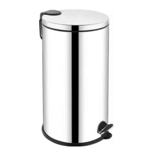 40L rozsdamentes acél pedálos szemetes kivehető műanyag vödörrel