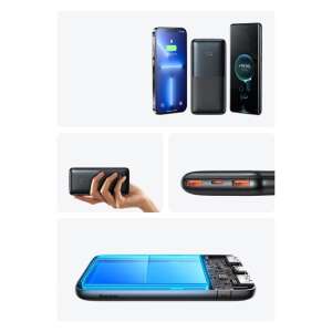 Baseus Bipow Pro 10000mAh 20W Powerbank, schwarz, Collage - Baseus