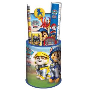 Sada písacích potrieb Paw Patrol Knights s ceruzkou, pravítkom, gumou, strúhadlom, držiakom na ceruzky a sponkou - Papiernické súpravy
