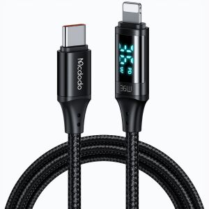 Mcdodo CA-1030 USB-C - Lightning kábel, 36W, digitális kijelzővel - Lightning kábel