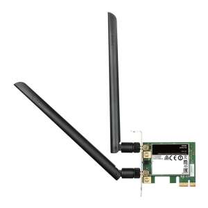 D-Link DWA-582 Karta sieciowa bezprzewodowa AC1200 Dual-Band PCIe, czarna, z dwoma antenami - D-Link