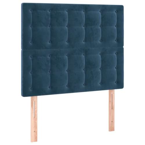 Bársony Fejtámla - Sötétkék - 2 db - 80x78/88cm