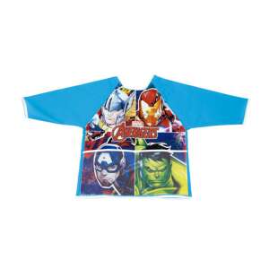 Avengers blue long sleeve kids apron with Thor, Iron Man, Captain America, Hulk - Kids' apron