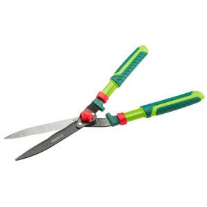 Nożyce do żywopłotu Dento 550 mm z ostrzem 200 mm, ergonomiczne uchwyty - Nożyce do przycinania żywopłotu
