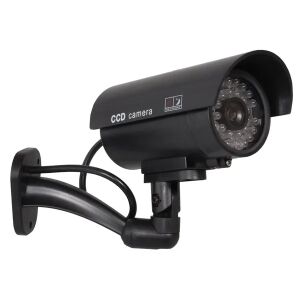 Cameră falsă CCTV neagră cu lumini LED realiste - Nonbrand Camere de supraveghere