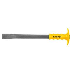 Topex Daltă de 19 x 400 mm cu protecție, oțel inoxidabil, hexagonal, lățime lamă 27 mm - Dalte