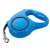Blue retractable dog leash, 5 meter, 15 kg capacity