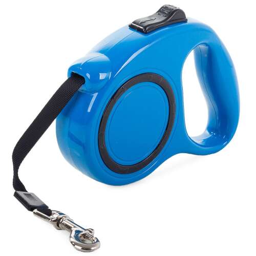Automatic Retractable Dog Leash, Blue, 5 m, up to 15 kg