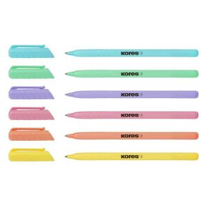 KORES KOR-M Pastel Kugelschreiber, 1,0 mm, verschiedene Pastellfarben - Kugelschreiber