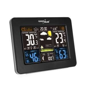 GreenBlue GB523 wireless weather station with indoor and outdoor temperature, humidity, and pressure readings - Weather Station