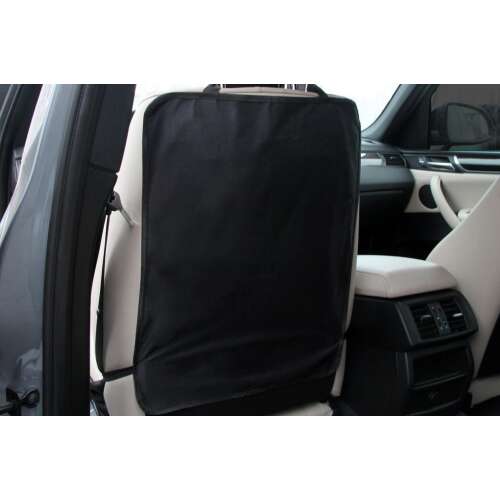 Schwarzer Autositz-Rückenlehnenschutz, schützt vor Schmutz und Flecken