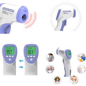 AG458E Non-contact infrared thermometer features and usage collage - Test analysis device