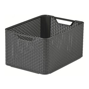 Cutie de depozitare Curver Rattan Style L - Gri - Deschisa - Curver Cutii de depozitare și coșuri