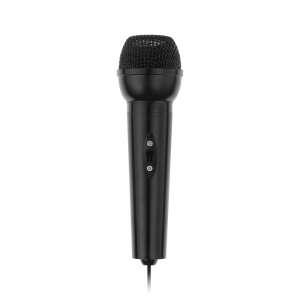 Schwarzes kabelgebundenes Karaoke-Mikrofon mit 3,5-mm-Klinke - Mikrofone