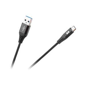 REBEL USB-C auf USB Kabel, 50 cm, schwarz - Rebel