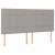 vidaXL világoszürke szövet fejtámla ágyhoz, 160 x 200 cm