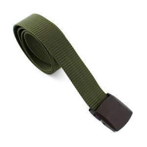 Centură tactică khaki cu cataramă neagră - Curele pentru bărbați