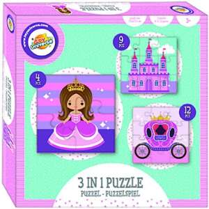 Hercegnő puzzle 3 az 1-ben 66394673 