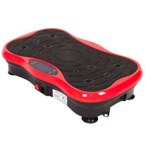 SmileHOME by Pepita Vibrationstrainer mit 5 Programmen + Gummikabel und Fernbedienung 200W #rot-schwarz