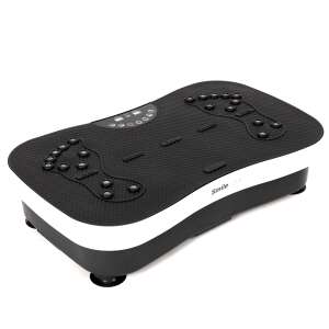 SmileHOME by Pepita Magnetischer Vibrationstrainer mit LED-Anzeige + Gummikabel und Fernbedienung 200W #schwarz-weiß