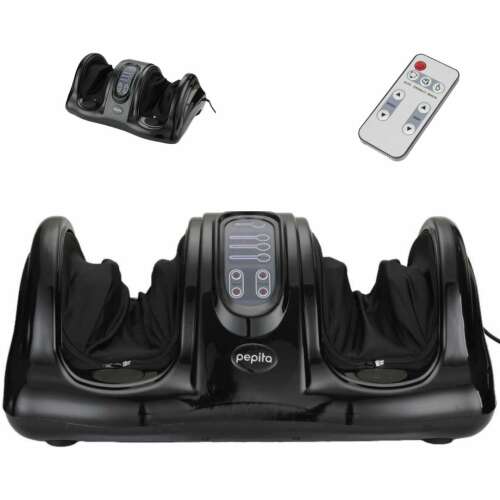 Pepita electric foot massager with 7 programs and remote control, black