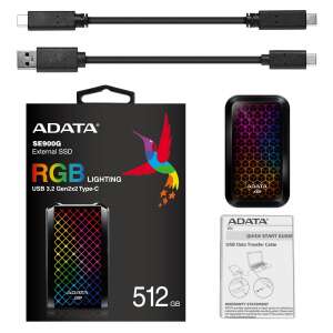 ADATA SE900G 512 GB Fekete Külső SSD 66409883 