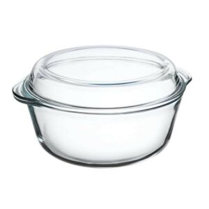 Ambition Excellent 4 literes üveg sütőtál fedővel - Sütőedény