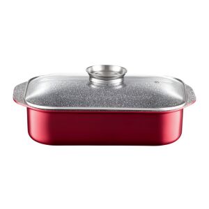 Ambition Jasper piros sütőedény fedővel - Sütőedény