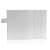 White universal tablet case, 13 inch, PU leather, stand function, protection, open view