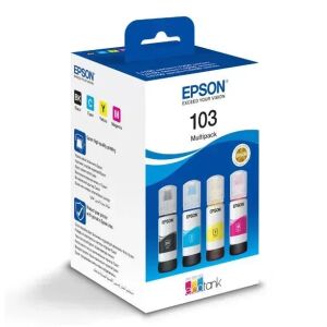 Sada fliaš s atramentom Epson 103 Multipack - čierna, azúrová, purpurová, žltá - Epson