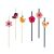 Tavasz Have Fun Papierstrohhalme mit Vogel- und Blumendesign, isoliert