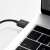 Cablu Baseus Superior USB-A la Lightning conectat la Macbook