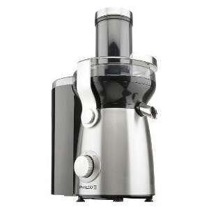 Philco PHJE 5010 gyümölcscentrifuga, ezüst és fekete színben, elülső nézet - Philco