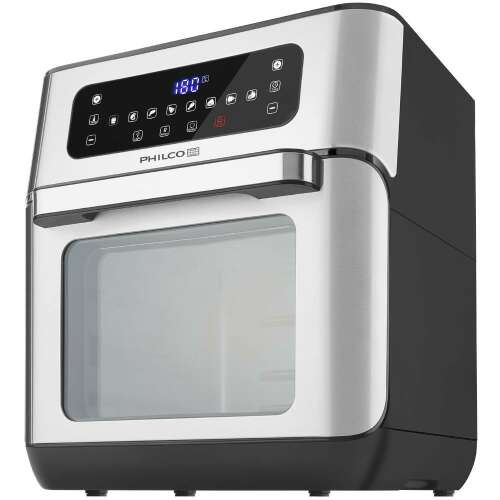 Philco PHAO 1000 Friteuza cu aer cald, 10L, 1500W, Negru-Otel inoxidabil