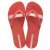 Ipanema Kirei női piros papucs, elülső nézet