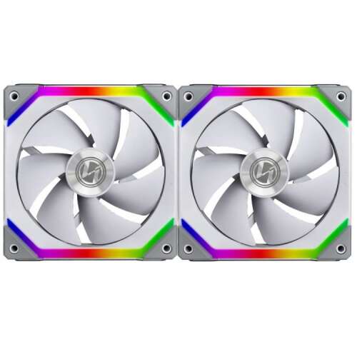 Lian Li UNI FAN SL140 RGB PWM fans, Double Pack incl. controller - 140mm, white