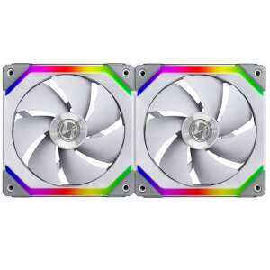 Lian Li UNI FAN SL140 RGB PWM 14cm Biela 2-pack, dva biele PC ventilátory s RGB podsvietením - Uni
