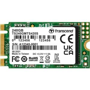 Transcend MTS420 240GB M.2 SSD Felülnézet - Transcend